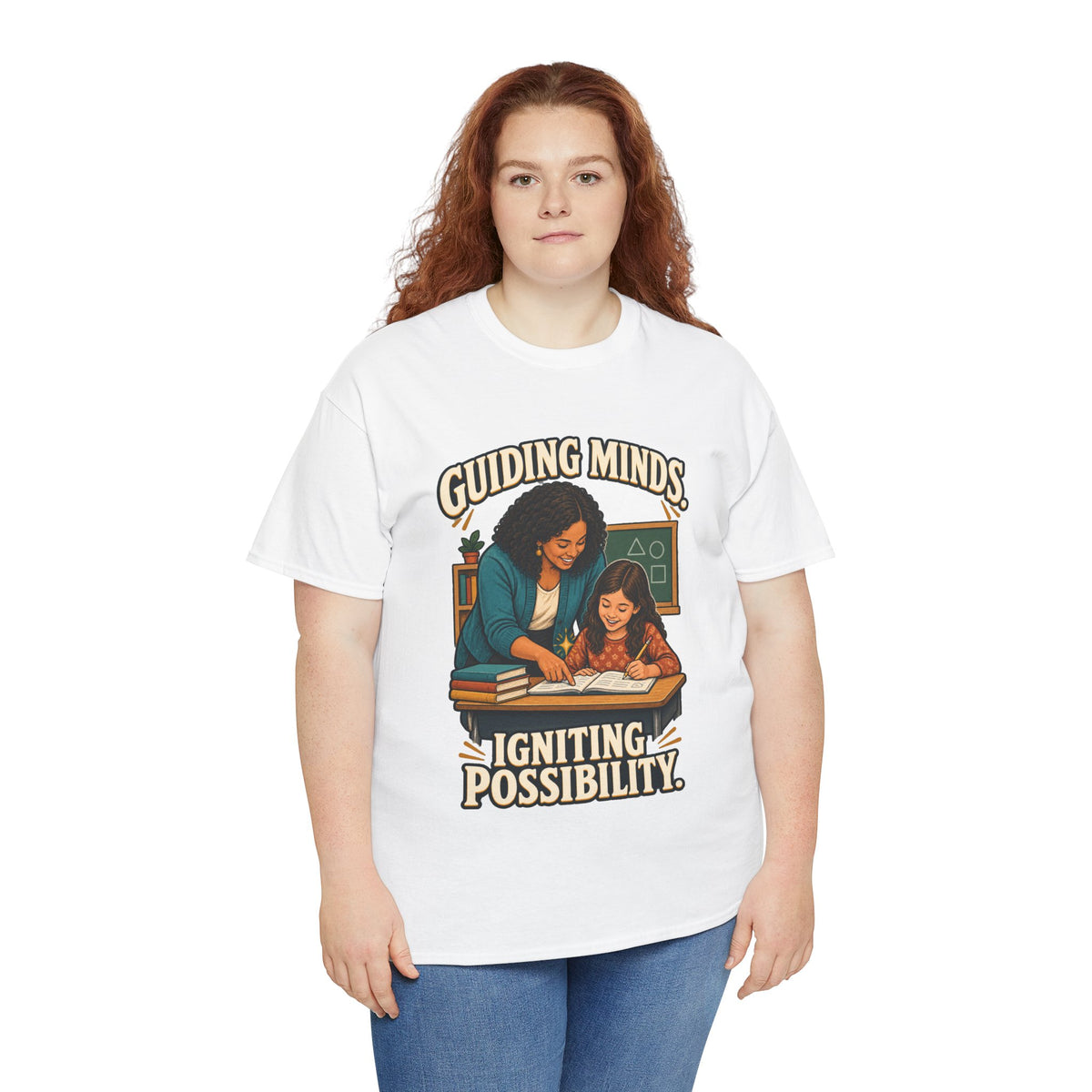 Guiding Minds, Igniting Possibility T-Shirt | Teacher Tribute