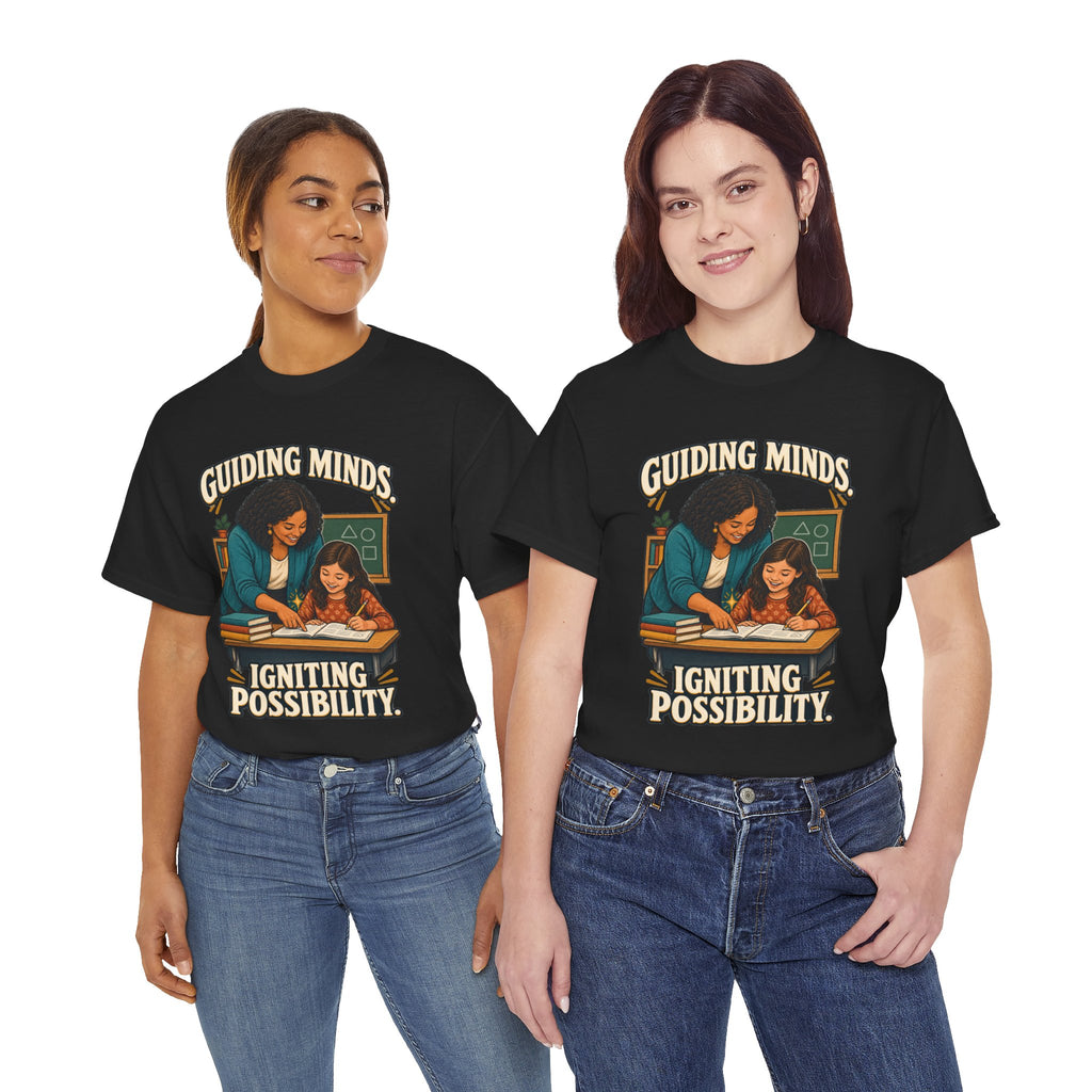 Guiding Minds, Igniting Possibility T-Shirt | Teacher Tribute