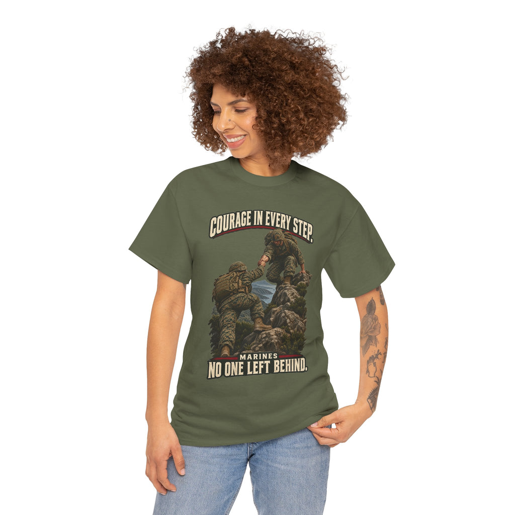 Courage in Every Step T-Shirt | Marines Tribute