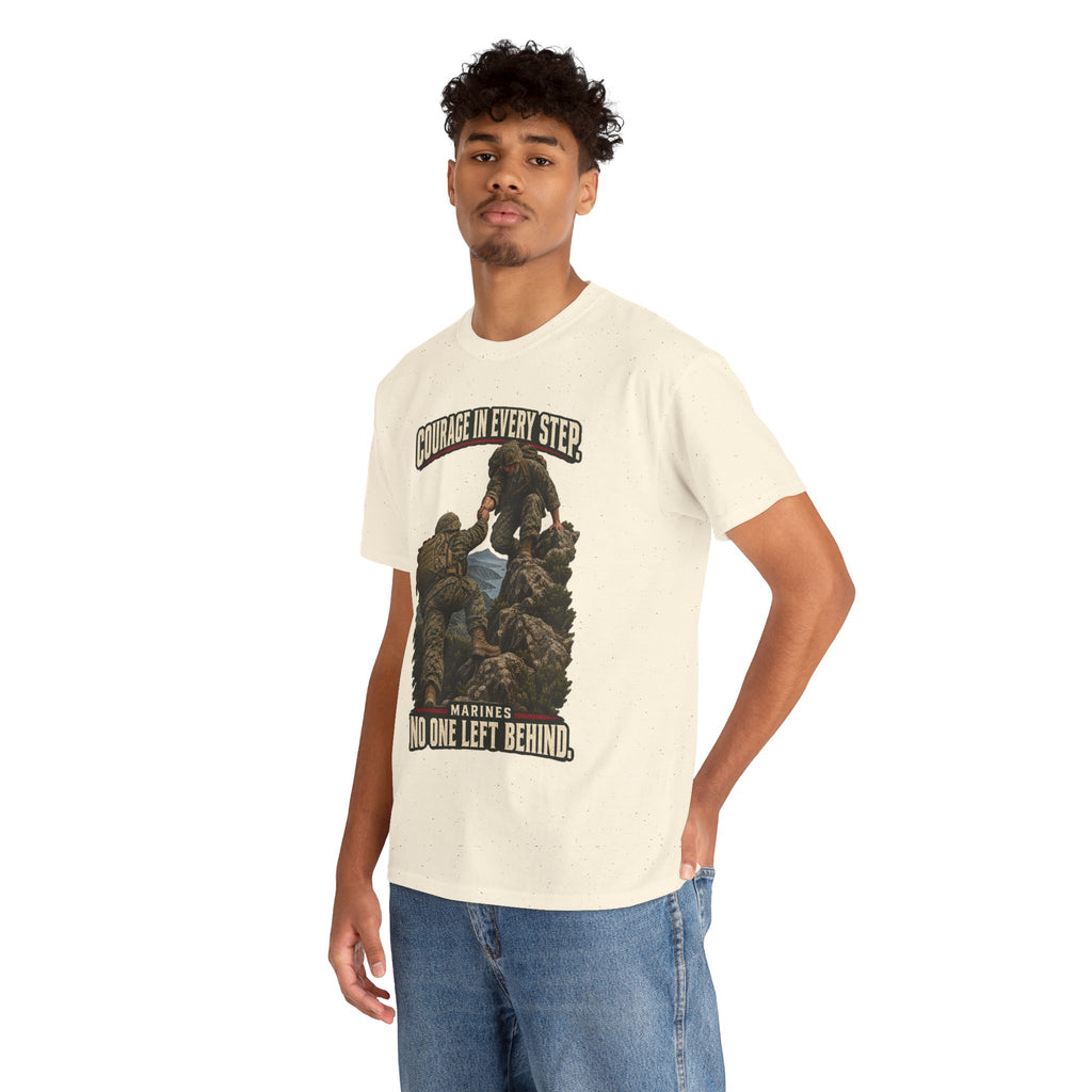 Courage in Every Step T-Shirt | Marines Tribute