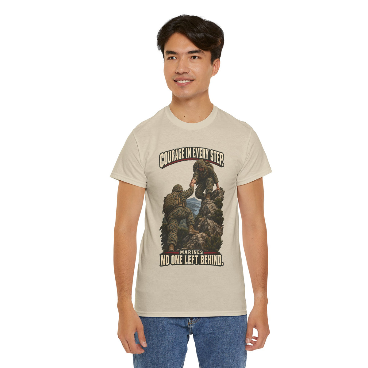 Courage in Every Step T-Shirt | Marines Tribute