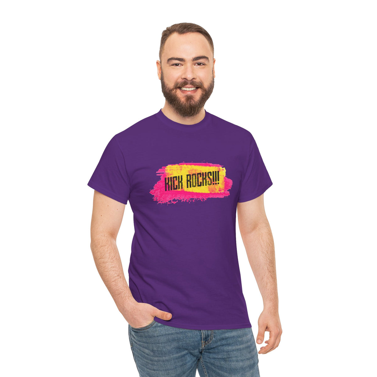 Kick Rocks Brushstroke Tee – Front Print | Intuition Within