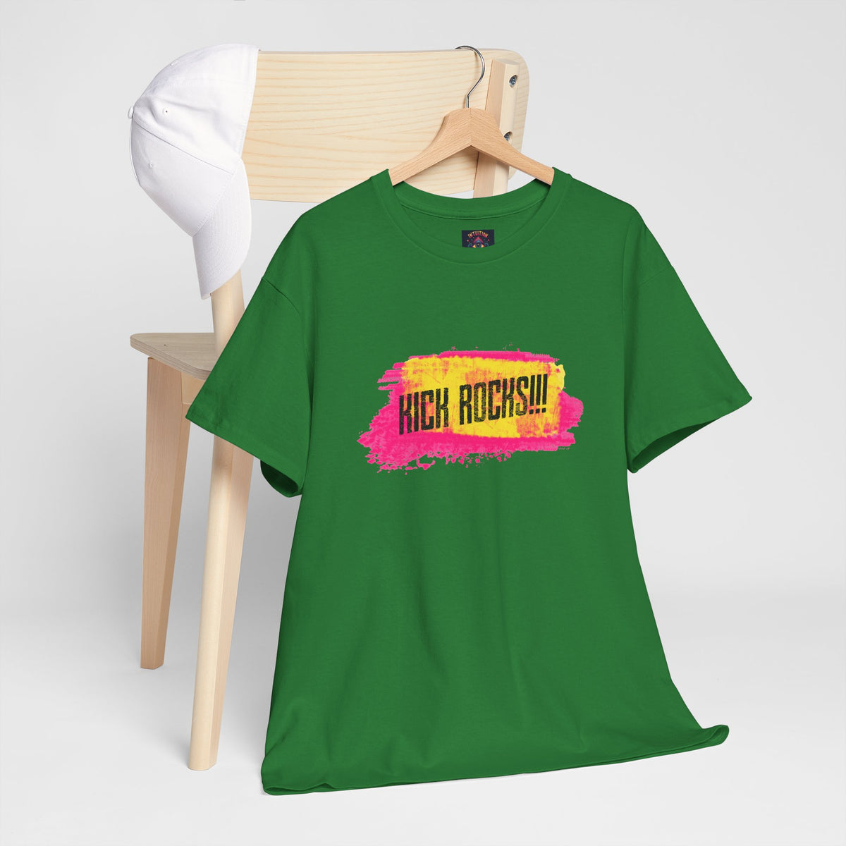 Kick Rocks Brushstroke Tee – Front Print | Intuition Within