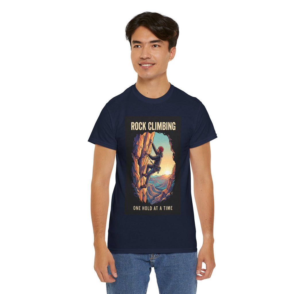 One Hold at a Time Rock Climbing T-Shirt | Outdoor Adventure
