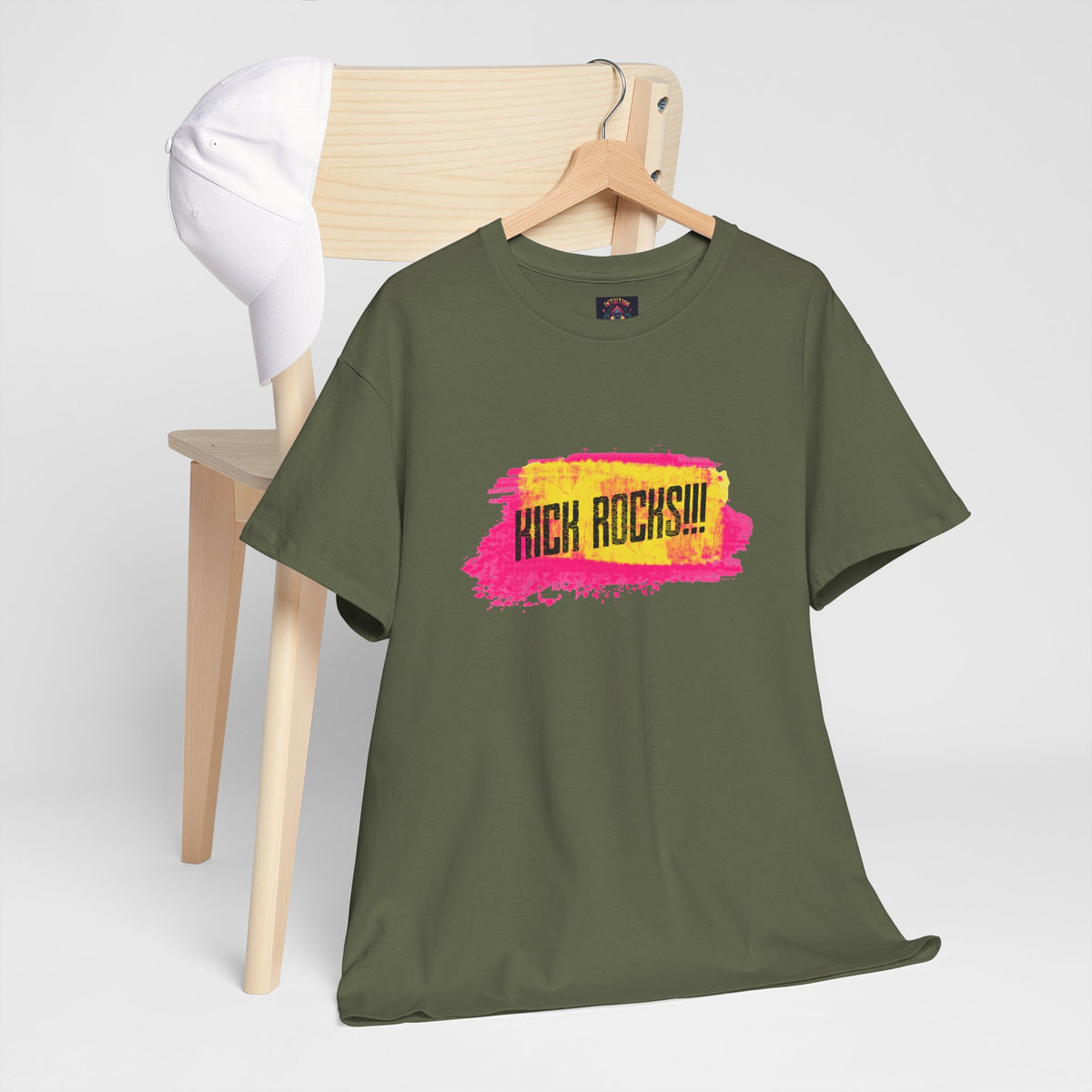 Kick Rocks Brushstroke Tee – Front Print | Intuition Within