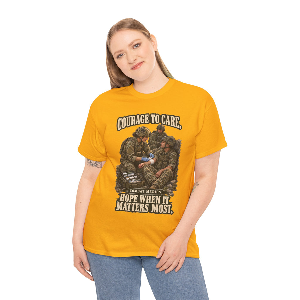 Courage to Care Combat Medic T-Shirt | Military Tribute