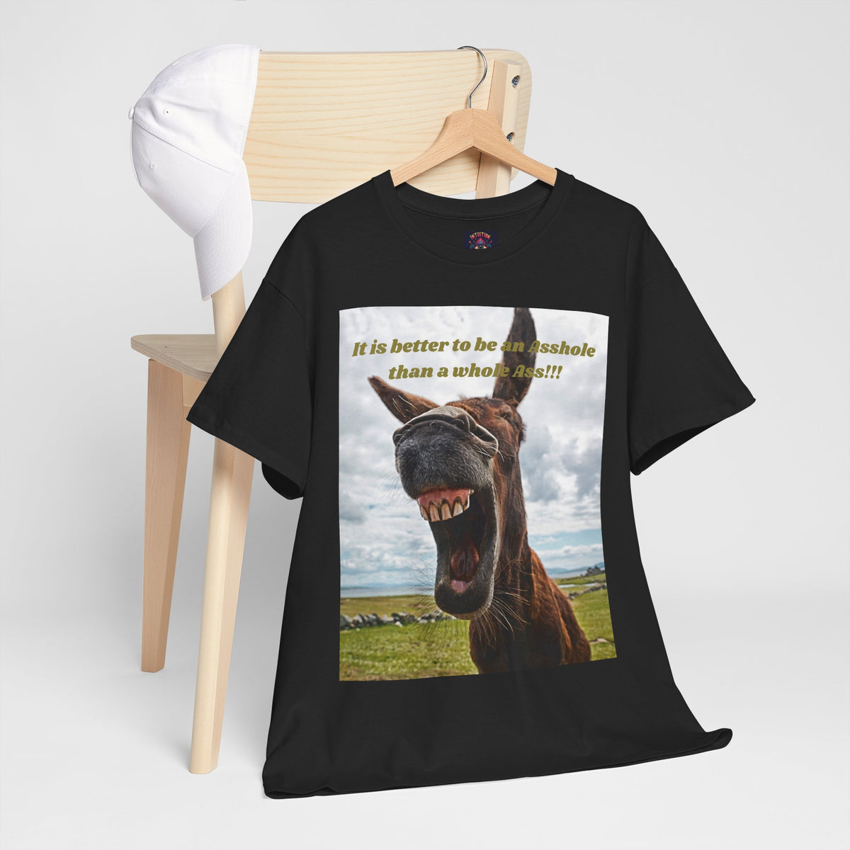 Better Than a Whole Ass Donkey Humor Tee – Front Print | Intuition Within