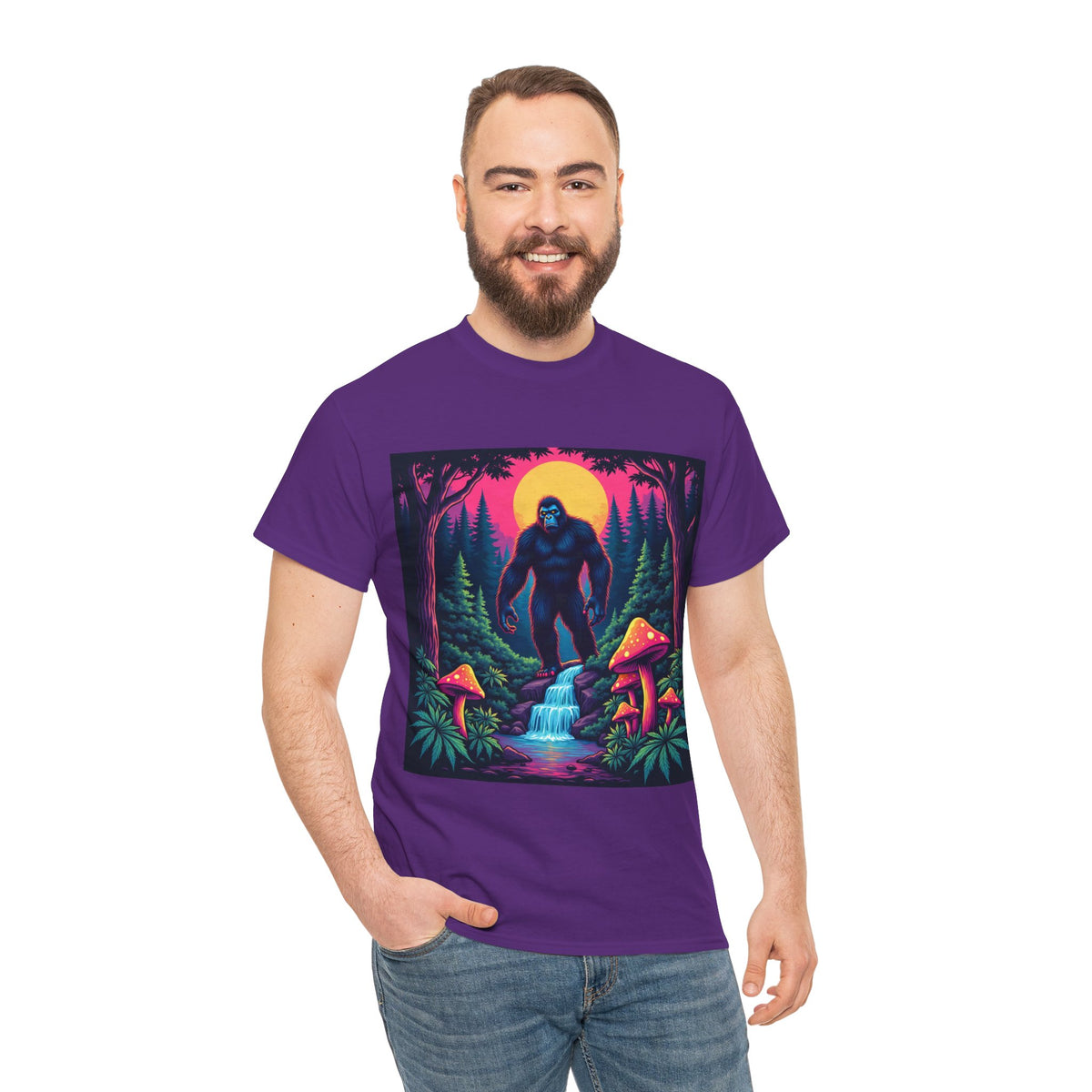 Bigfoot Enchanted Forest Graphic Tee