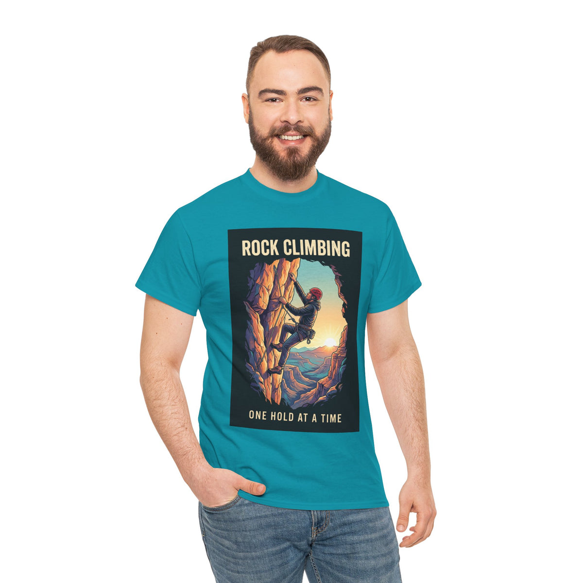 One Hold at a Time Rock Climbing T-Shirt | Outdoor Adventure