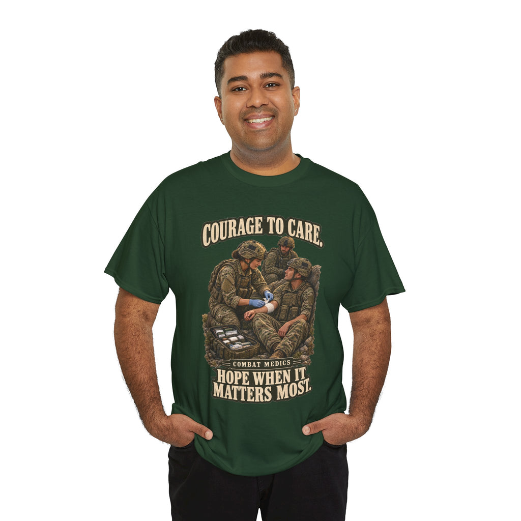 Courage to Care Combat Medic T-Shirt | Military Tribute