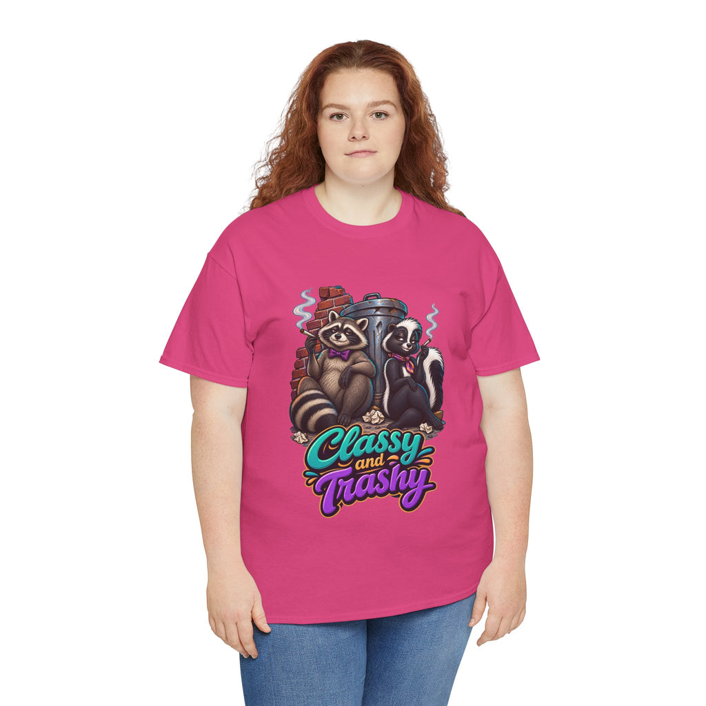 Classy and Trashy Raccoon T-Shirt | Trash Panda Humor