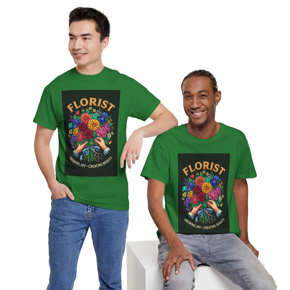 Growing Joy, Creating Beauty Florist T-Shirt