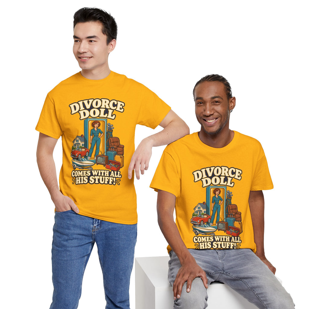 Comes With All His Stuff Funny Divorce T-Shirt