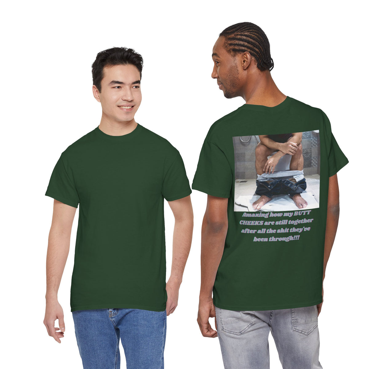 Still Together Bathroom Humor Tee – Back Print | Intuition Within