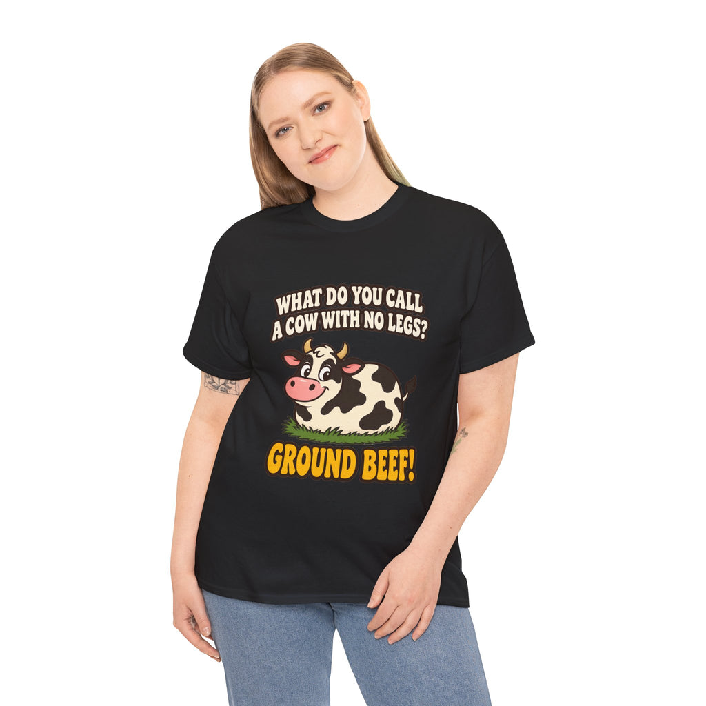 Ground Beef Cow Pun T-Shirt | Dad Joke Humor