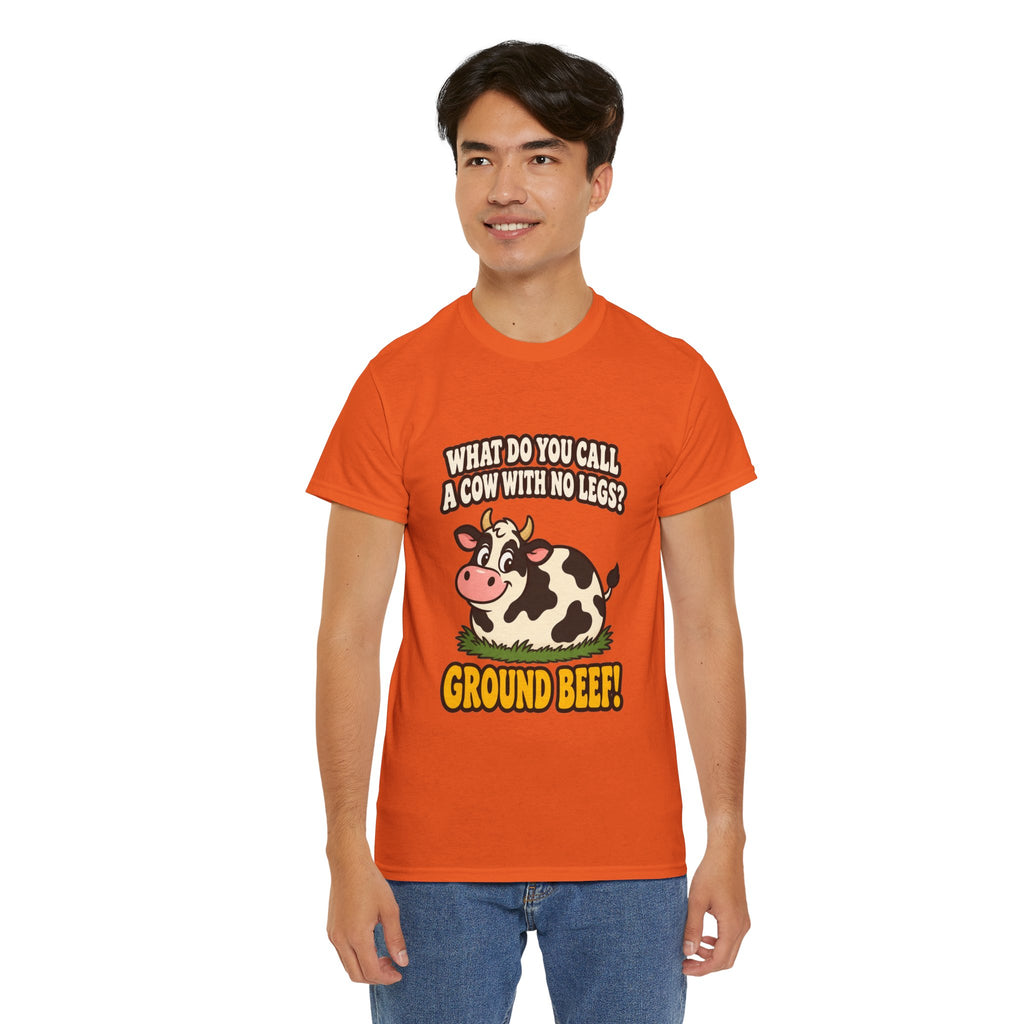 Ground Beef Cow Pun T-Shirt | Dad Joke Humor