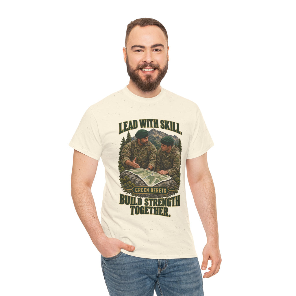 Green Berets Tribute T-Shirt | Lead with Skill, Build Strength Together