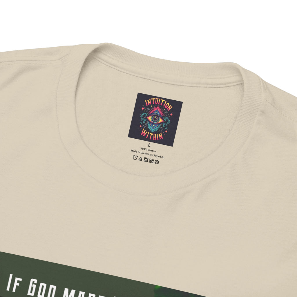 If God Made Marijuana Tee – Front Print | Intuition Within