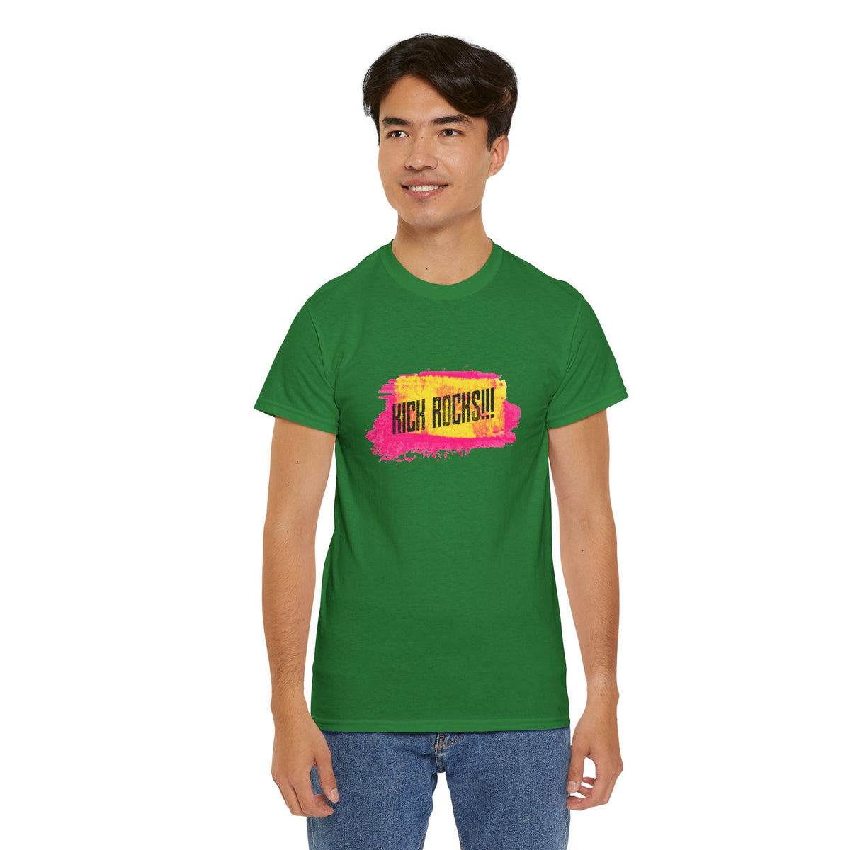 Kick Rocks Brushstroke Tee – Front Print | Intuition Within