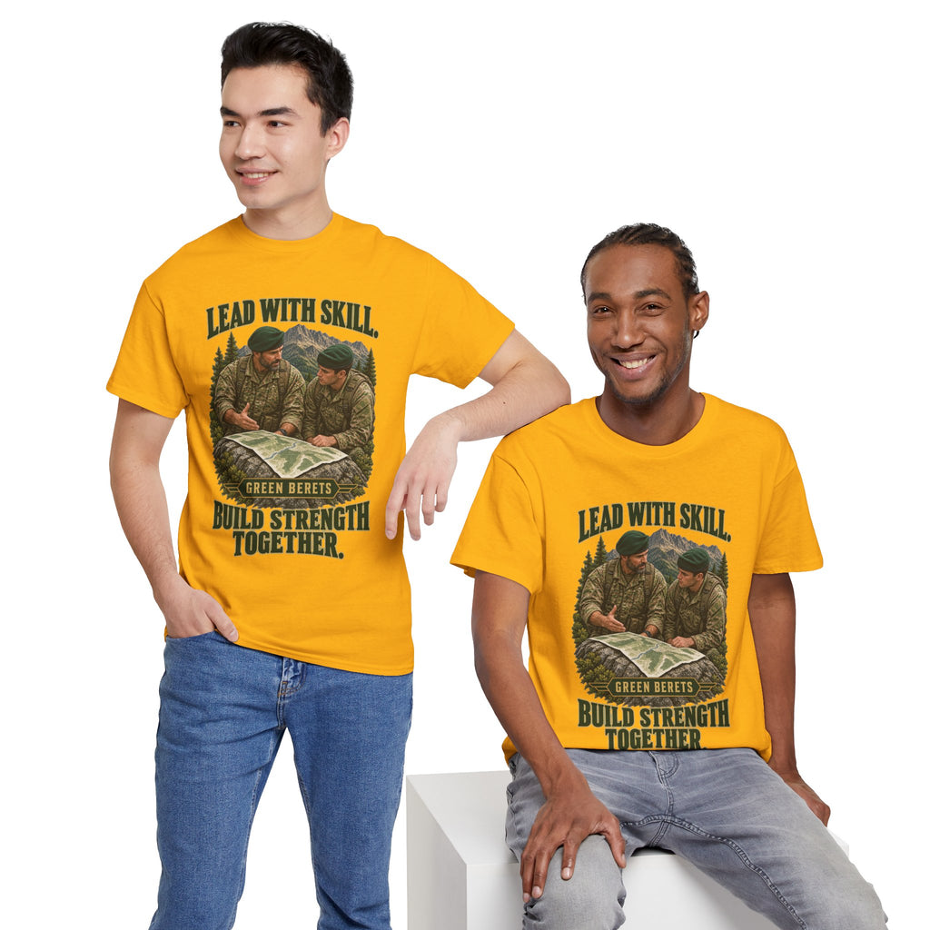 Green Berets Tribute T-Shirt | Lead with Skill, Build Strength Together
