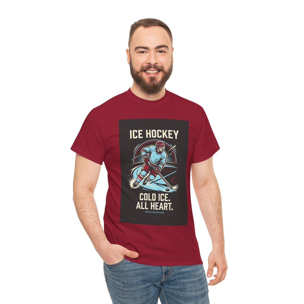 Cold Ice, All Heart Ice Hockey T-Shirt