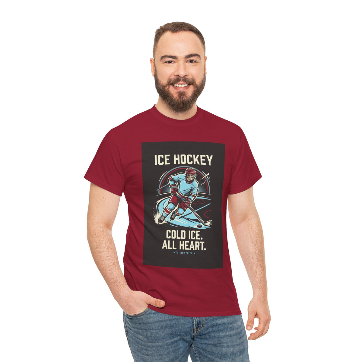 Cold Ice, All Heart Ice Hockey T-Shirt