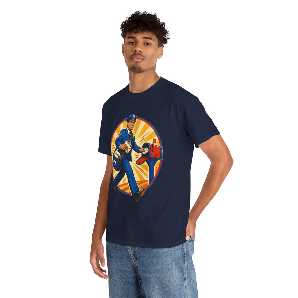 Male Mail Carrier Retro Tribute Tee