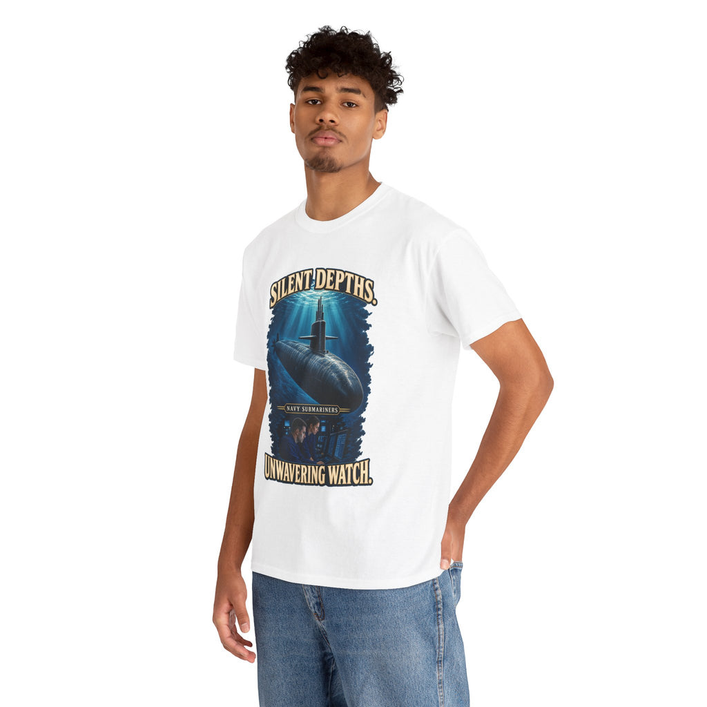 Silent Depths, Unwavering Watch T-Shirt | Submariner Tribute