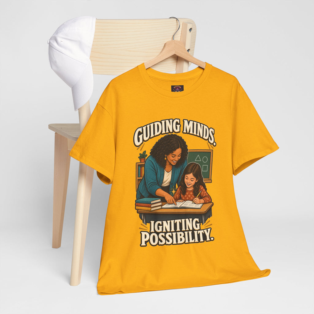 Guiding Minds, Igniting Possibility T-Shirt | Teacher Tribute