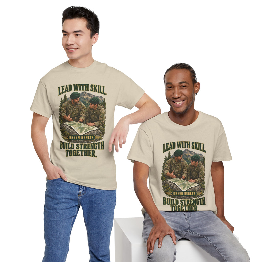Green Berets Tribute T-Shirt | Lead with Skill, Build Strength Together