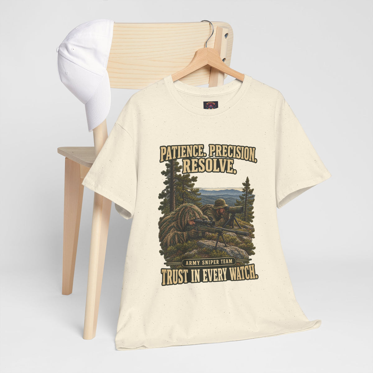 Patience, Precision, Resolve T-Shirt | Army Sniper Team Tribute