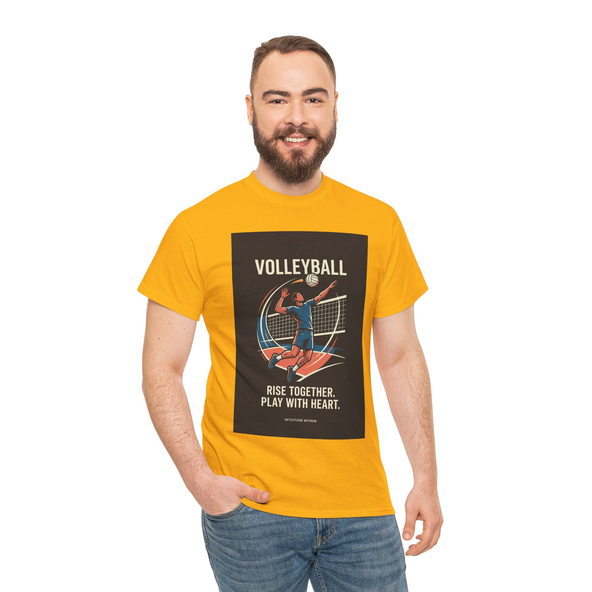 Rise Together, Play with Heart Volleyball T-Shirt