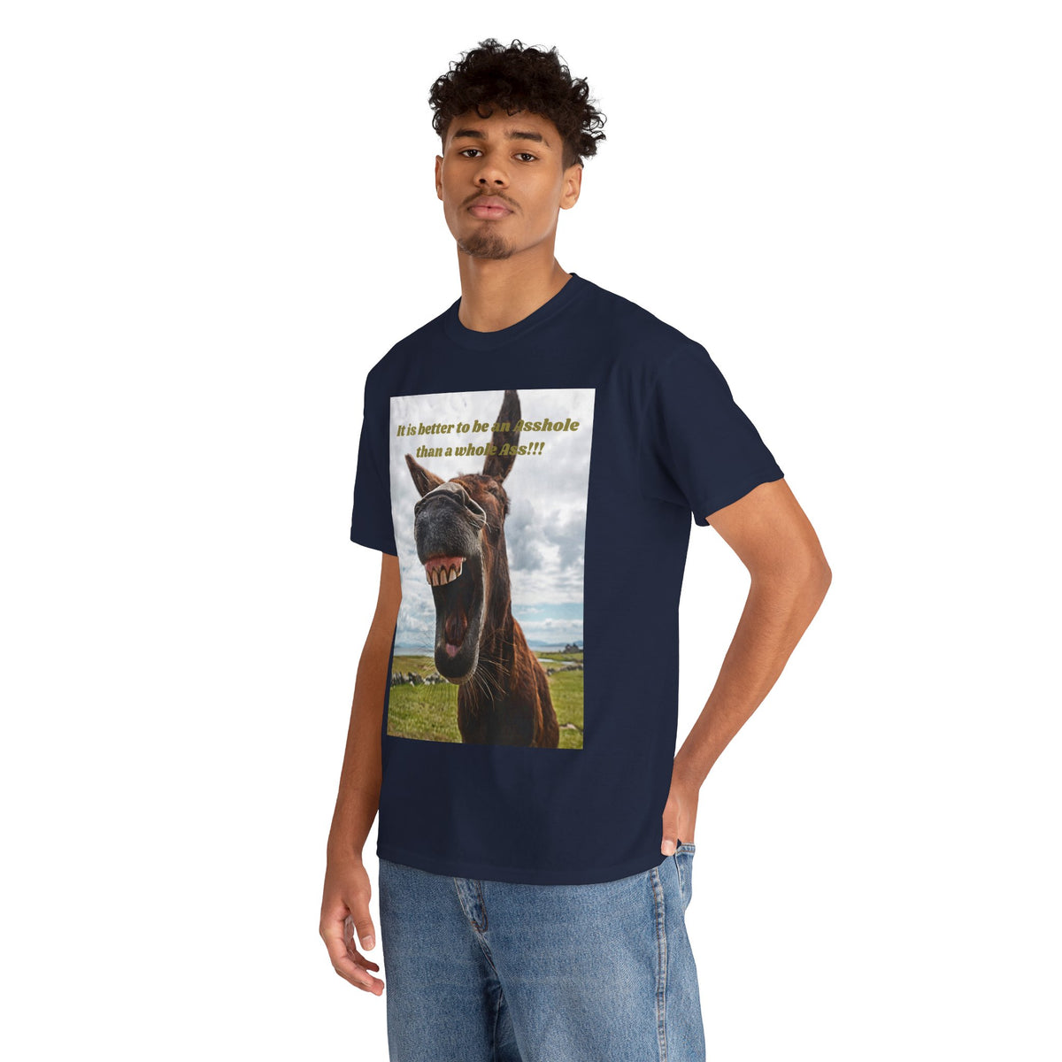 Better Than a Whole Ass Donkey Humor Tee – Front Print | Intuition Within