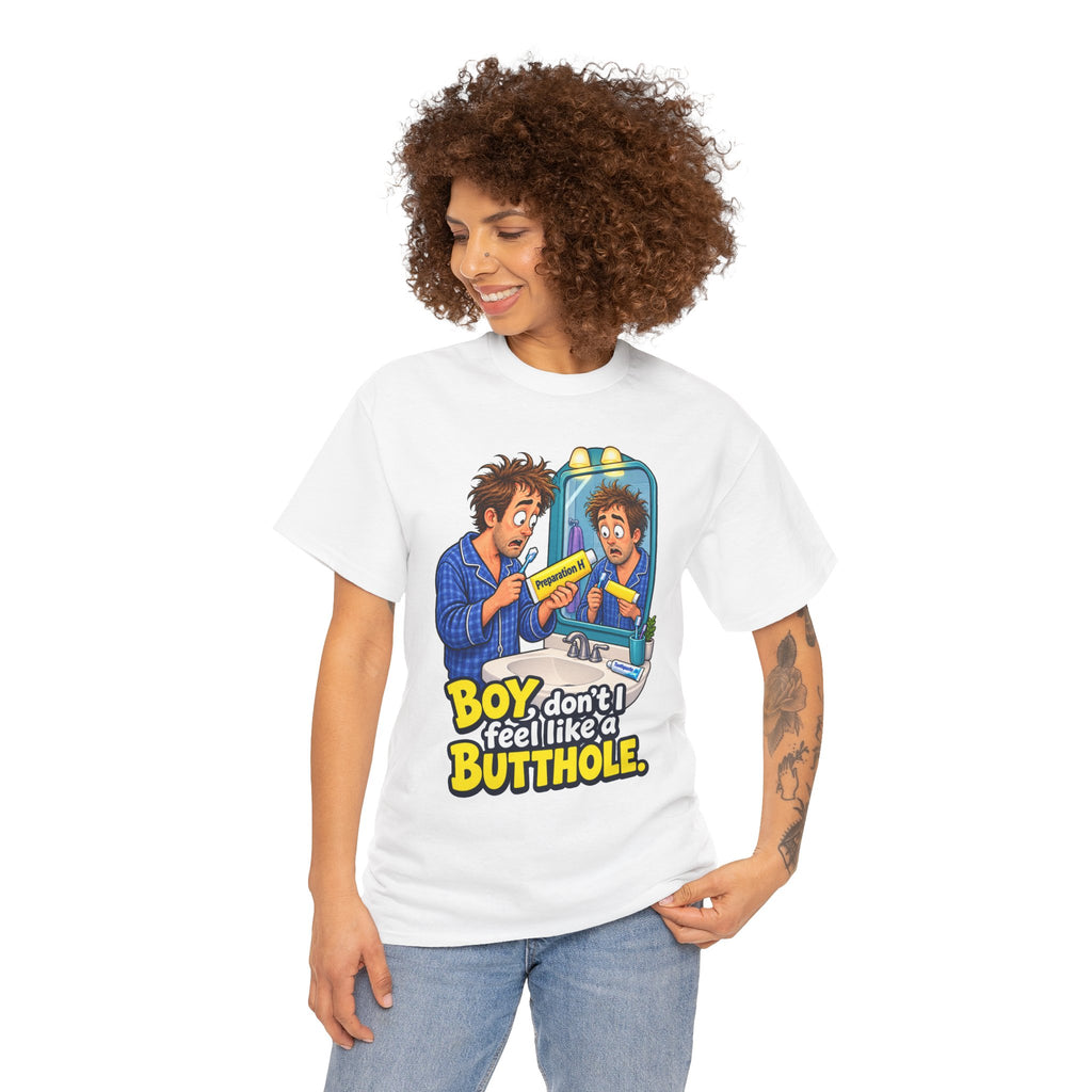 Feel Like a Butthole T-Shirt | Funny Bathroom Humor