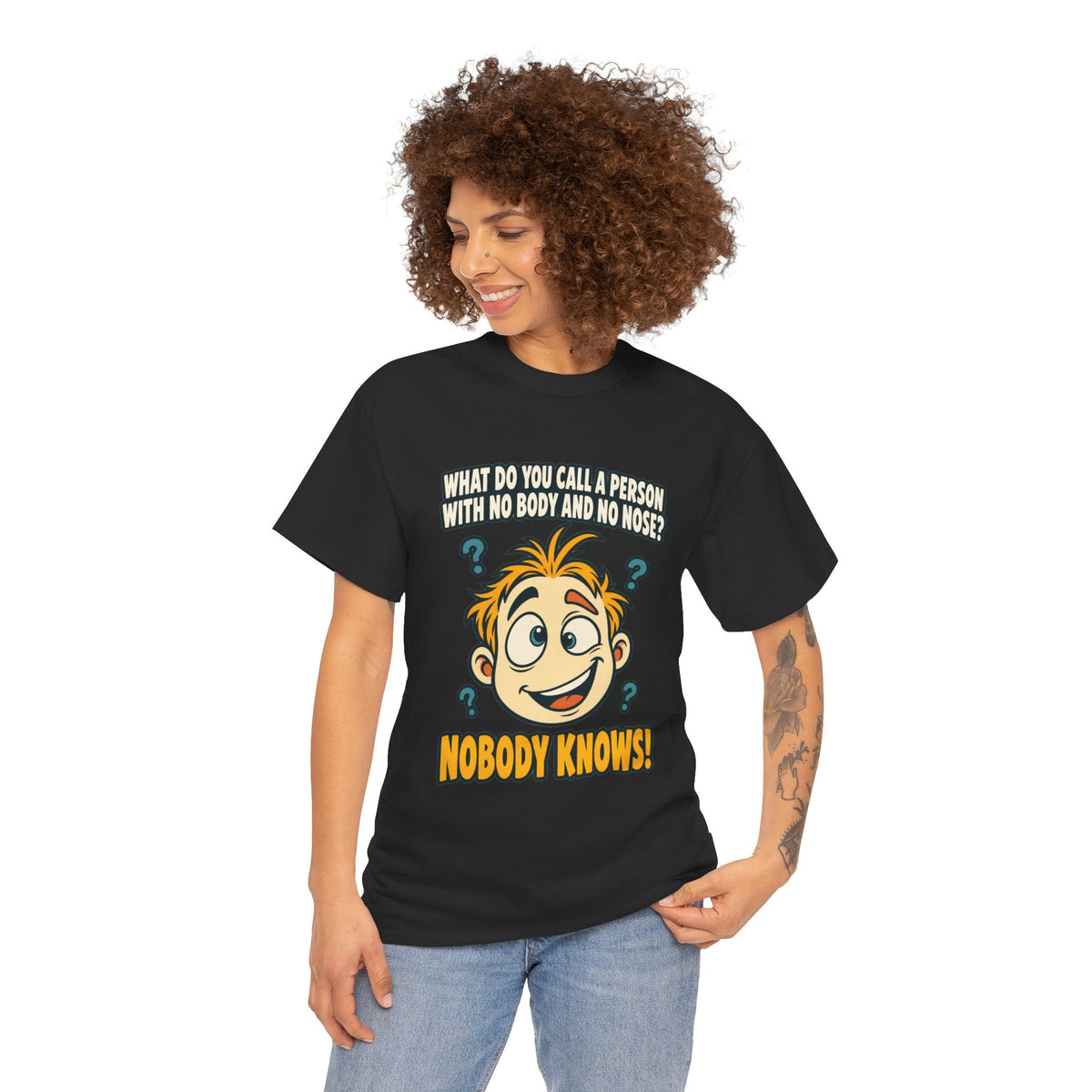 Nobody Knows! Funny Riddle T-Shirt