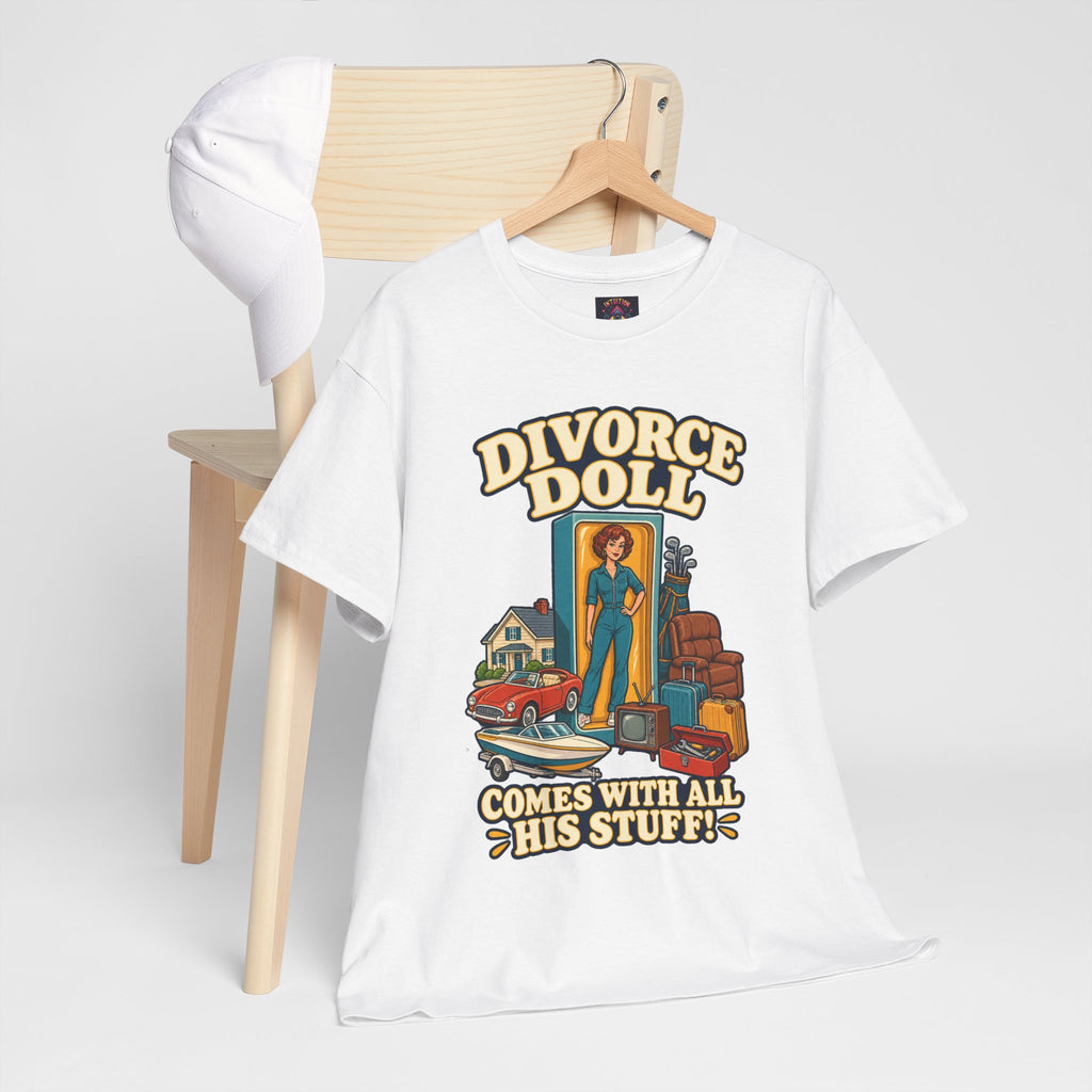 Comes With All His Stuff Funny Divorce T-Shirt