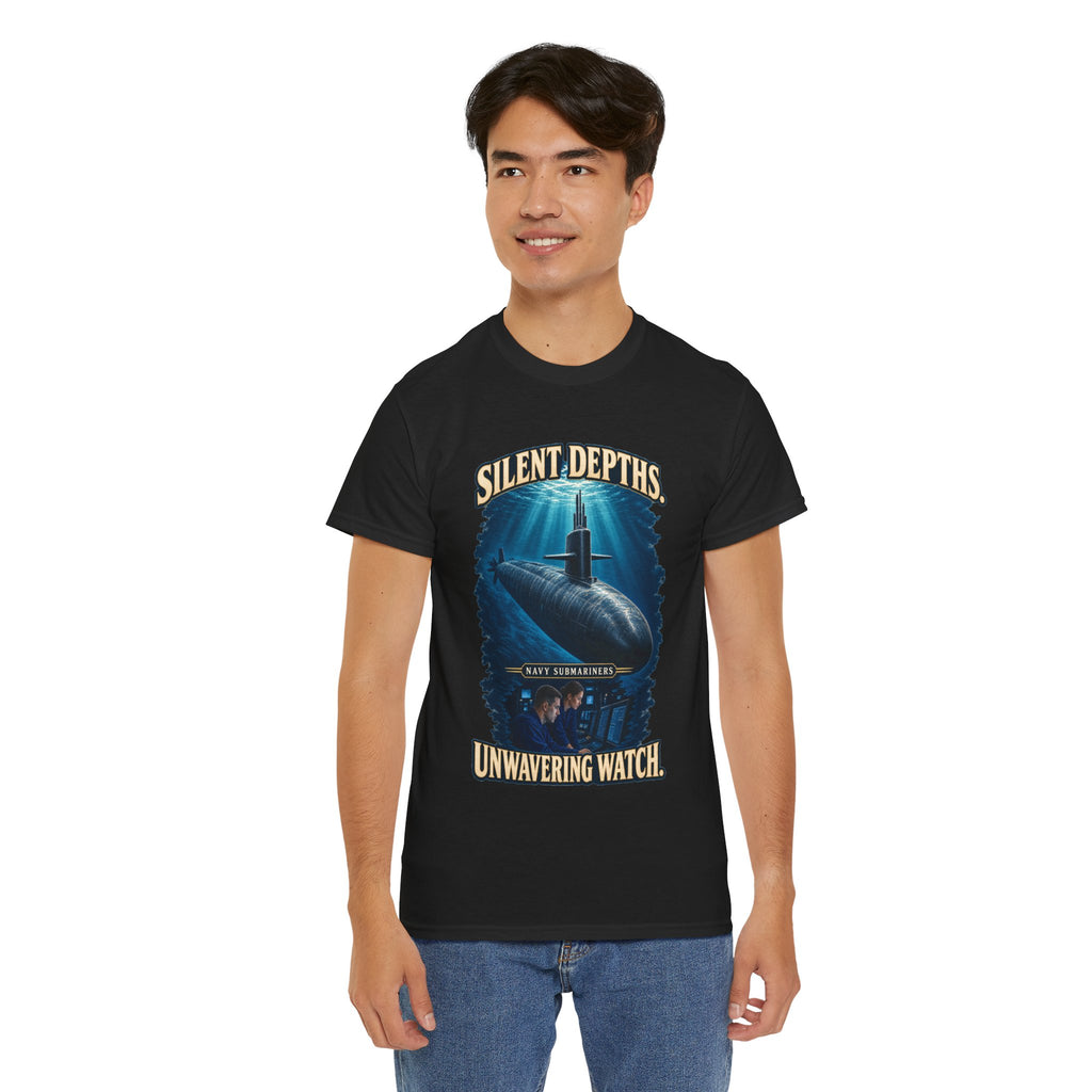 Silent Depths, Unwavering Watch T-Shirt | Submariner Tribute