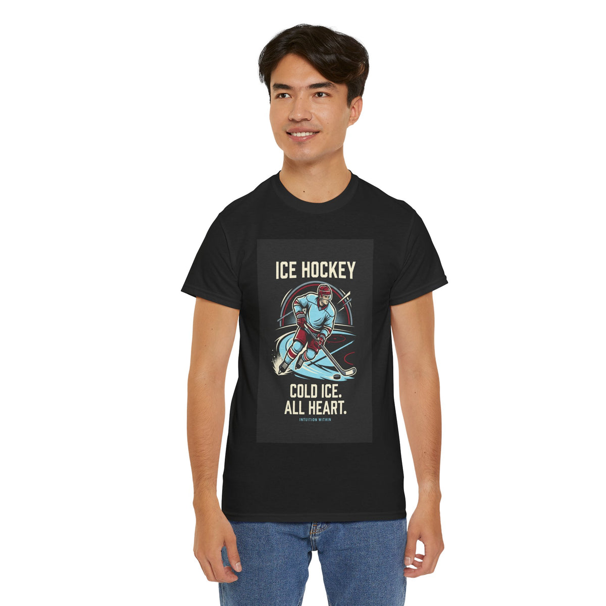 Cold Ice, All Heart Ice Hockey T-Shirt