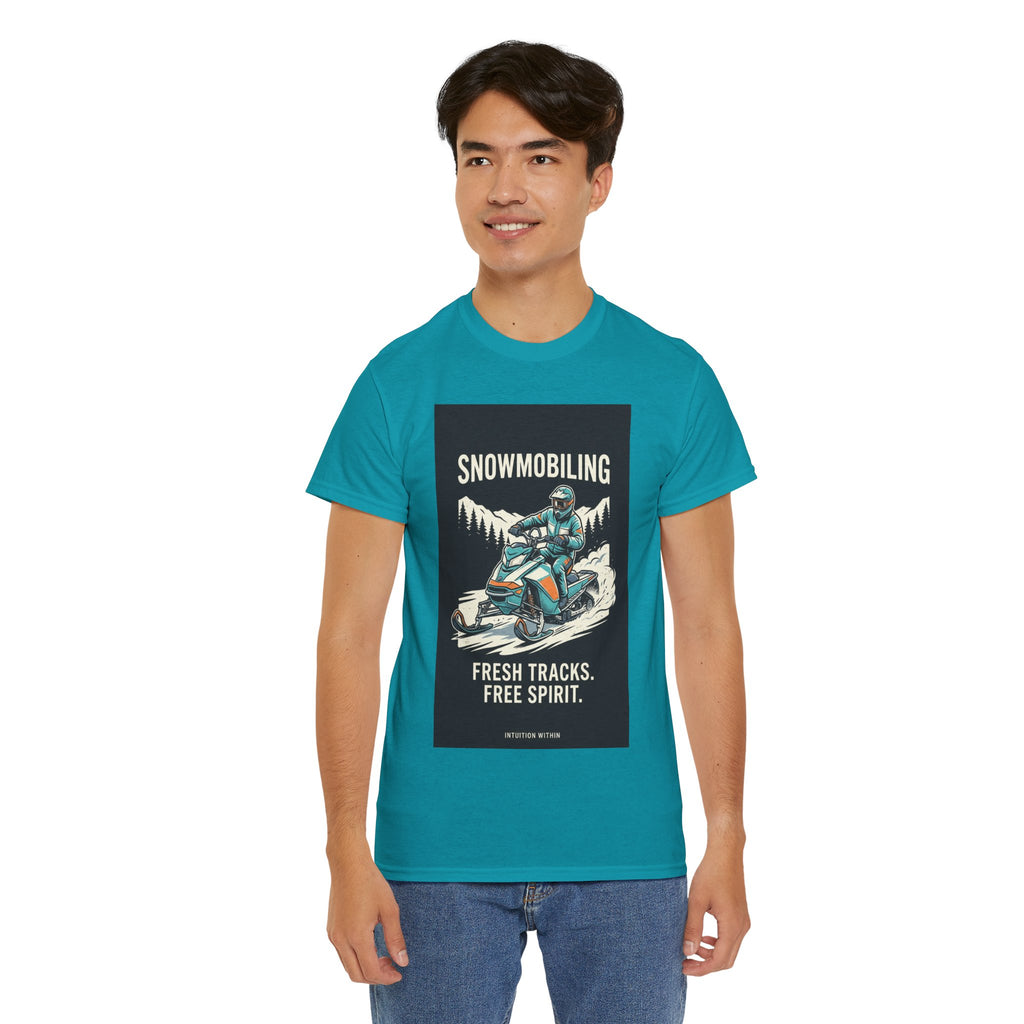 Fresh Tracks, Free Spirit Snowmobiling T-Shirt