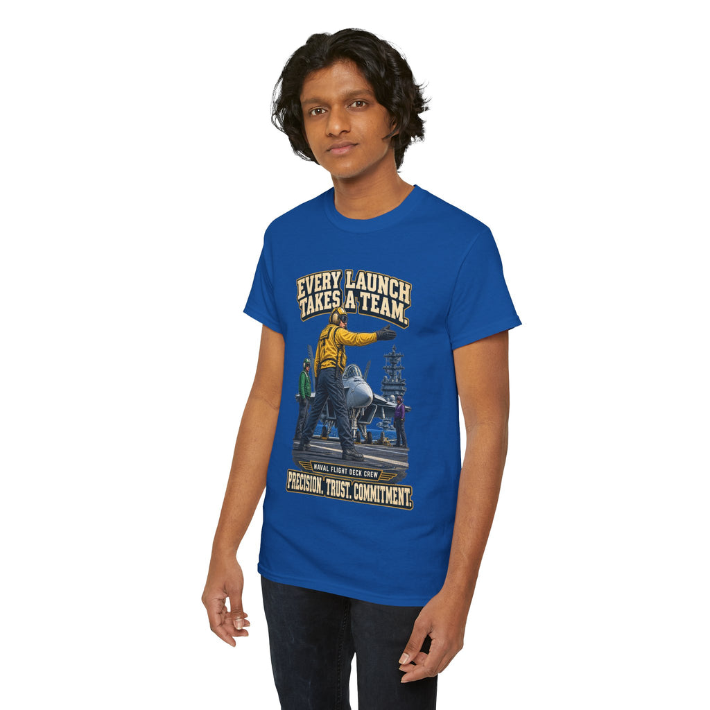 Every Launch Takes a Team T-Shirt | Precision, Trust & Commitment