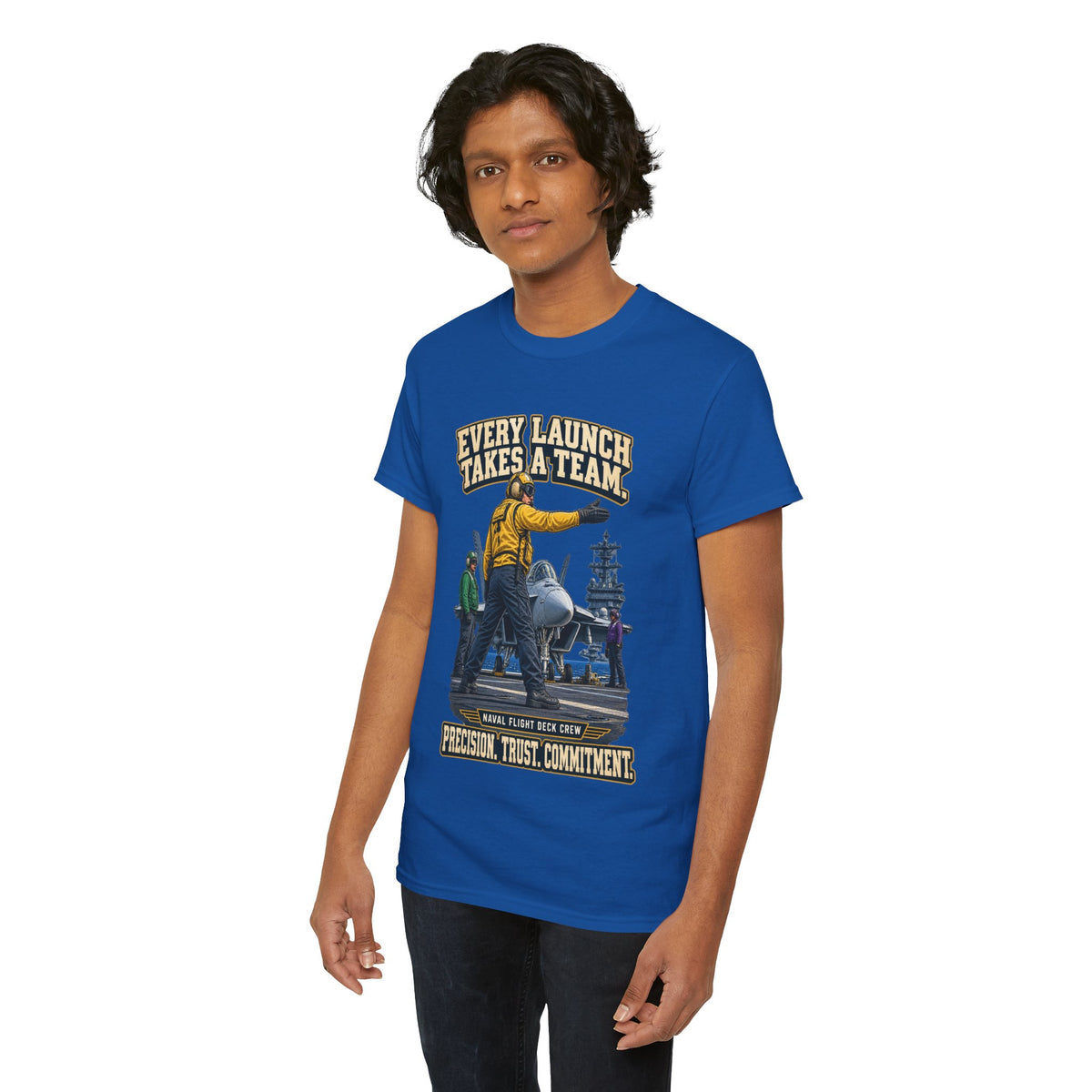 Every Launch Takes a Team T-Shirt | Precision, Trust & Commitment