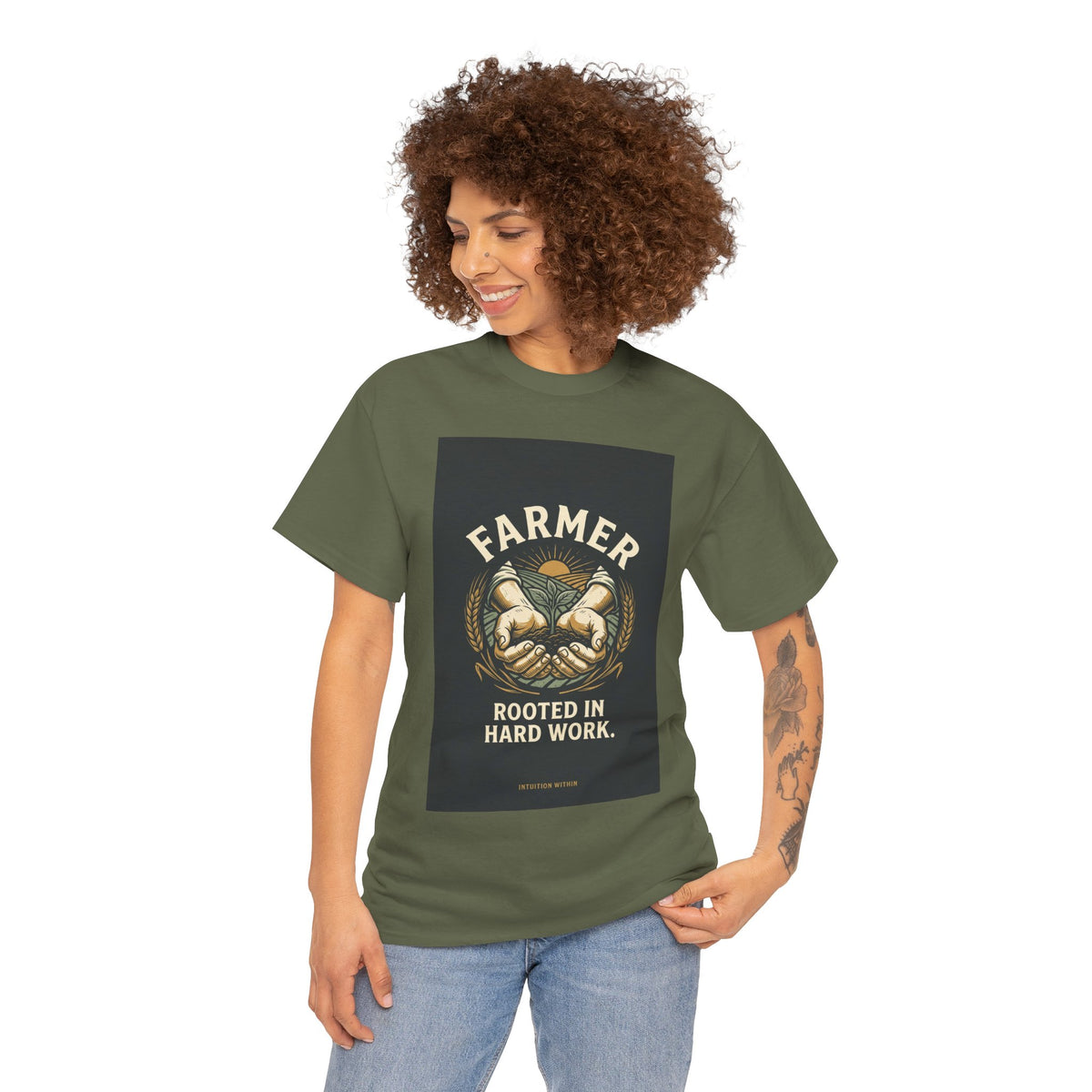 Rooted in Hard Work Farmer T-Shirt