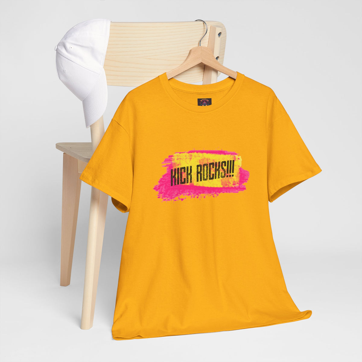 Kick Rocks Brushstroke Tee – Front Print | Intuition Within