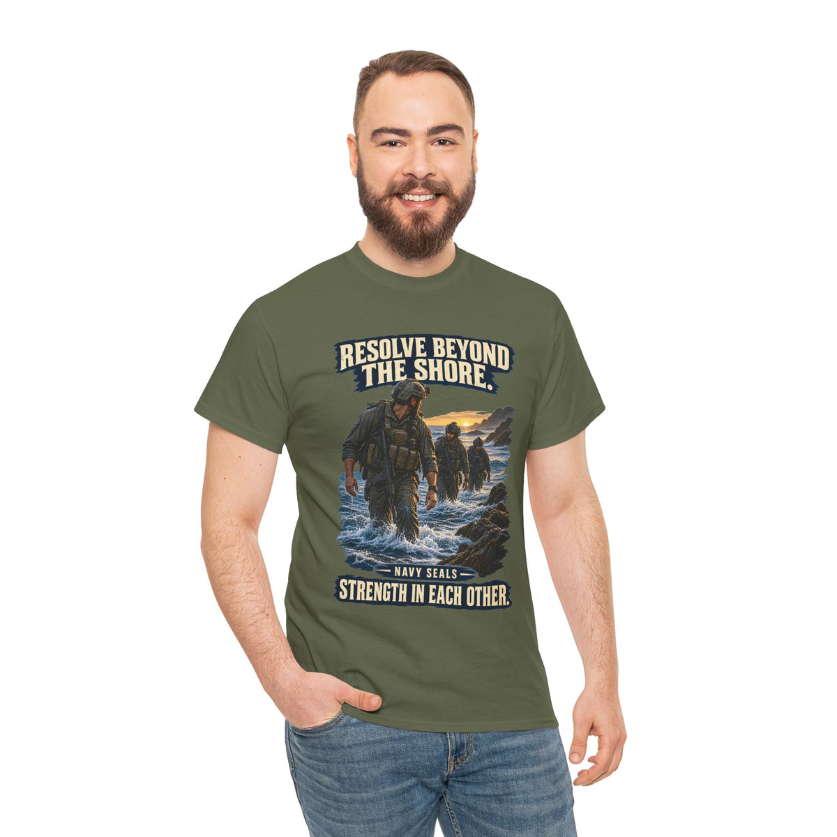 Resolve Beyond the Shore T-Shirt | Navy SEALs Tribute