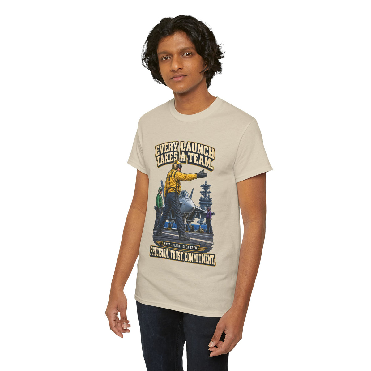 Every Launch Takes a Team T-Shirt | Precision, Trust & Commitment