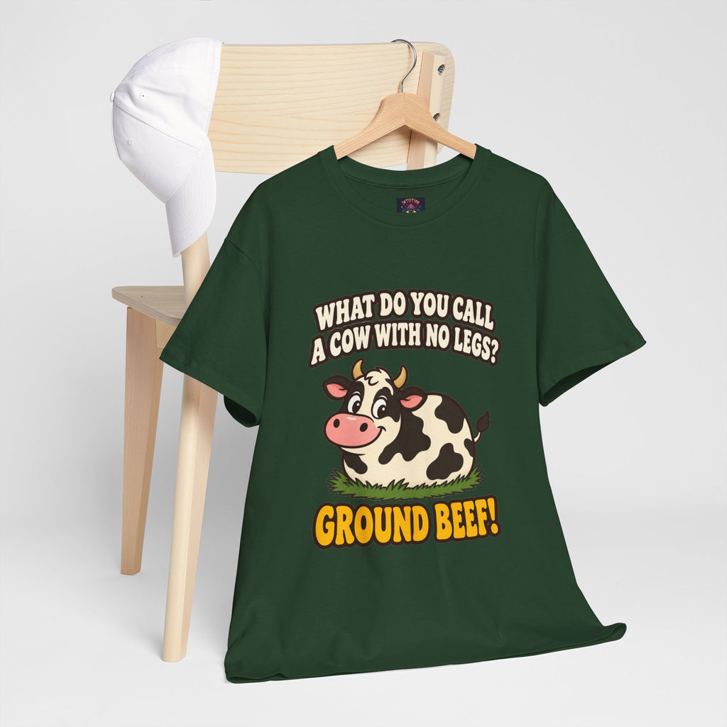 Ground Beef Cow Pun T-Shirt | Dad Joke Humor