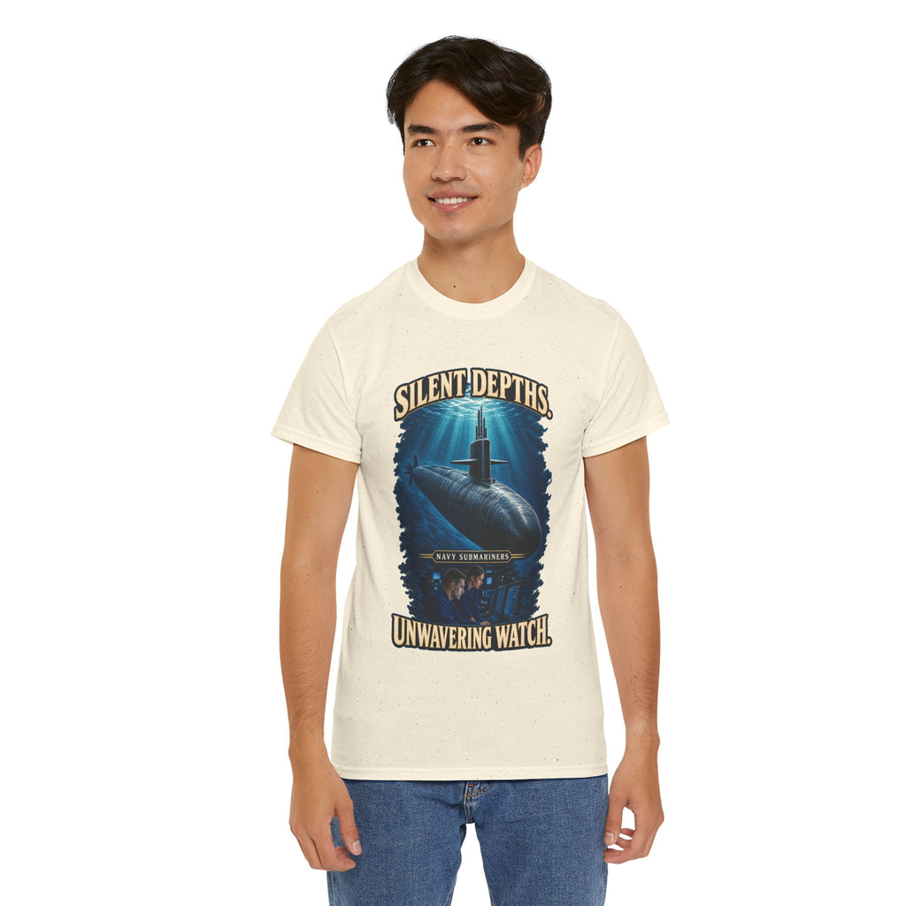 Silent Depths, Unwavering Watch T-Shirt | Submariner Tribute