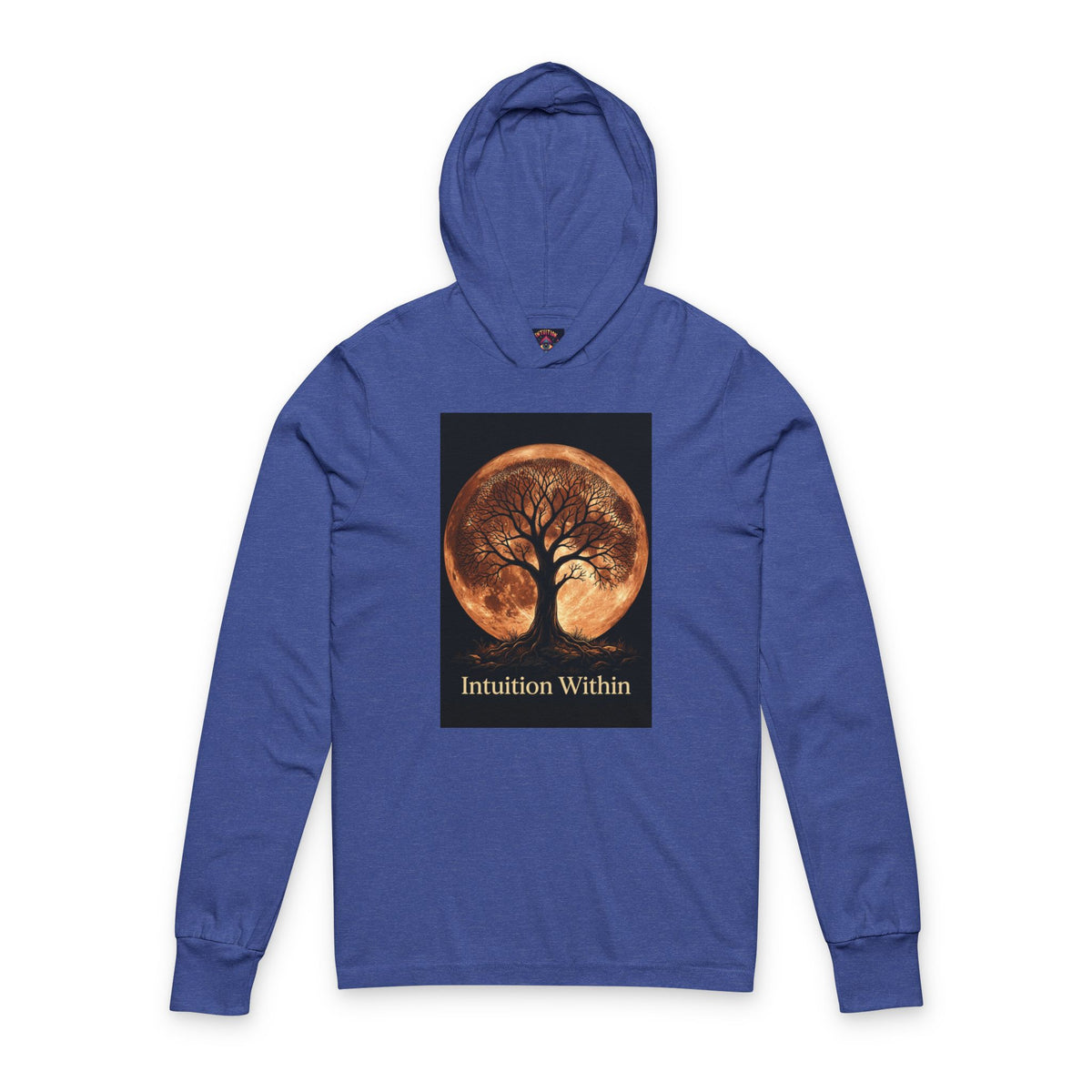 Tree Moon Hooded Long Sleeve Tee | Intuition Within Signature Series