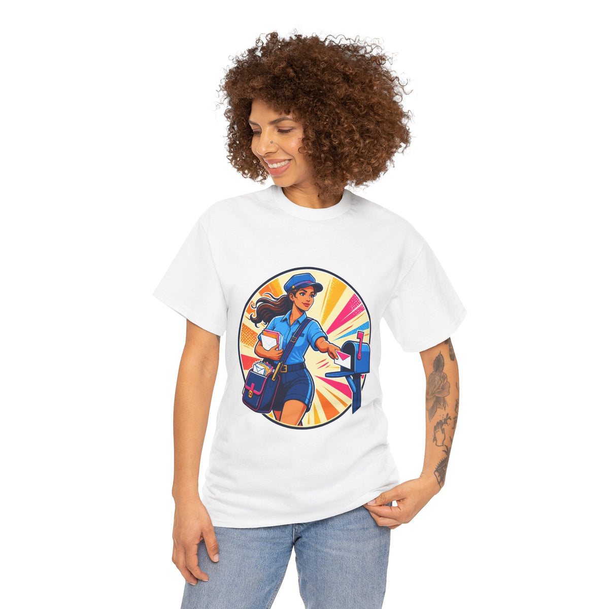 Female Mail Carrier Retro Tribute Tee