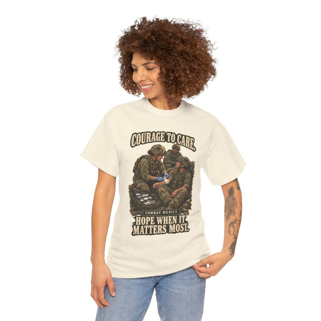 Courage to Care Combat Medic T-Shirt | Military Tribute